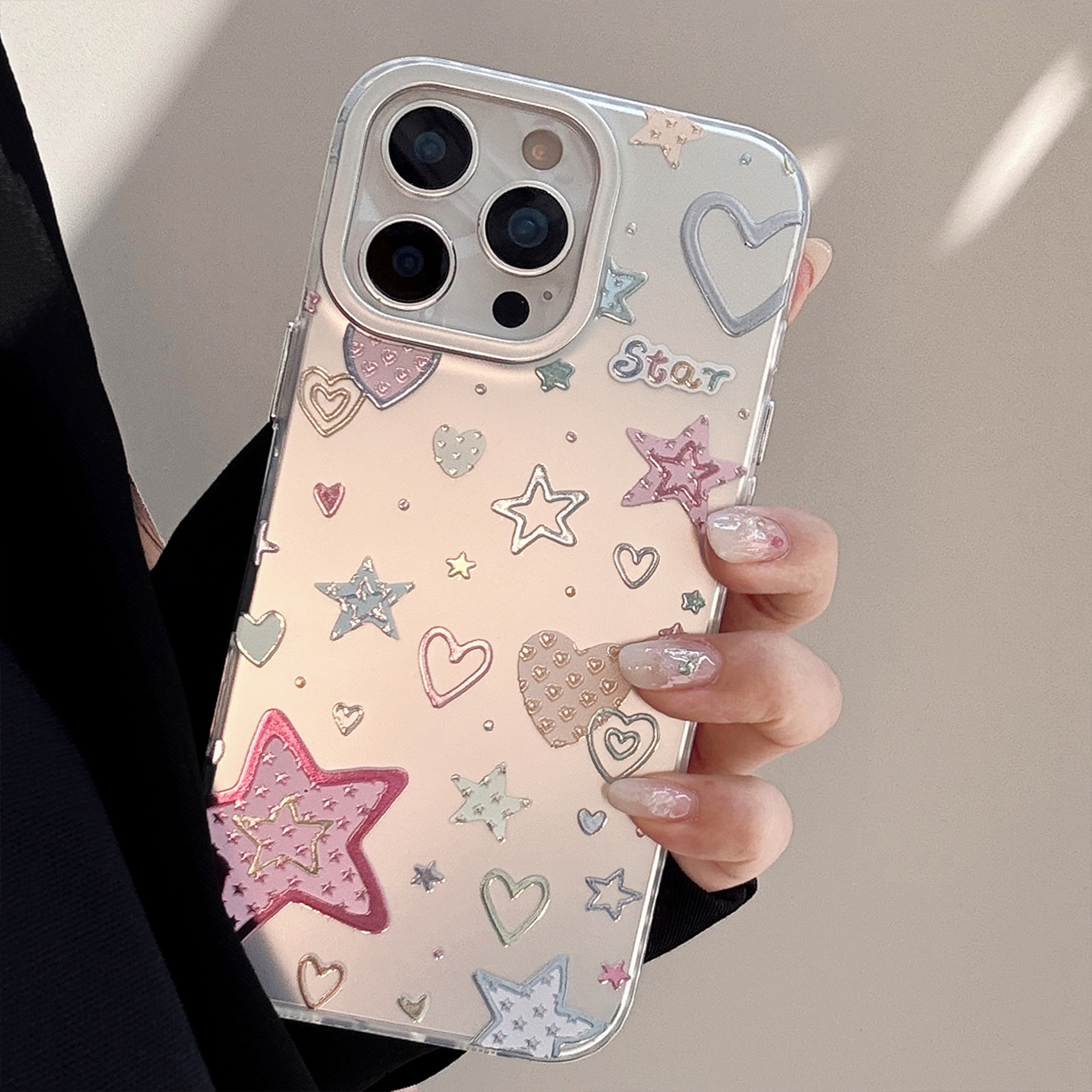 苹果多巴胺镭射鎏金手机壳保护套