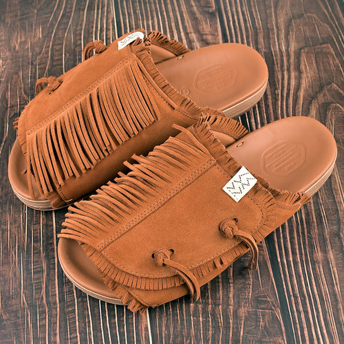 visvimcantq春夏季流苏厚底拖鞋