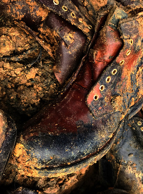 visvim cantq brigadier 7孔纯手工固特异男靴植鞣泥染做旧马丁靴