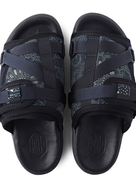 visvim cantq christo ict古布男士厚底夏真皮防臭藤原浩拖鞋