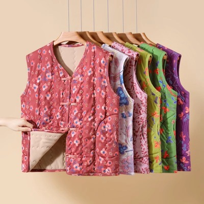 冬季加厚夹棉保暖马夹