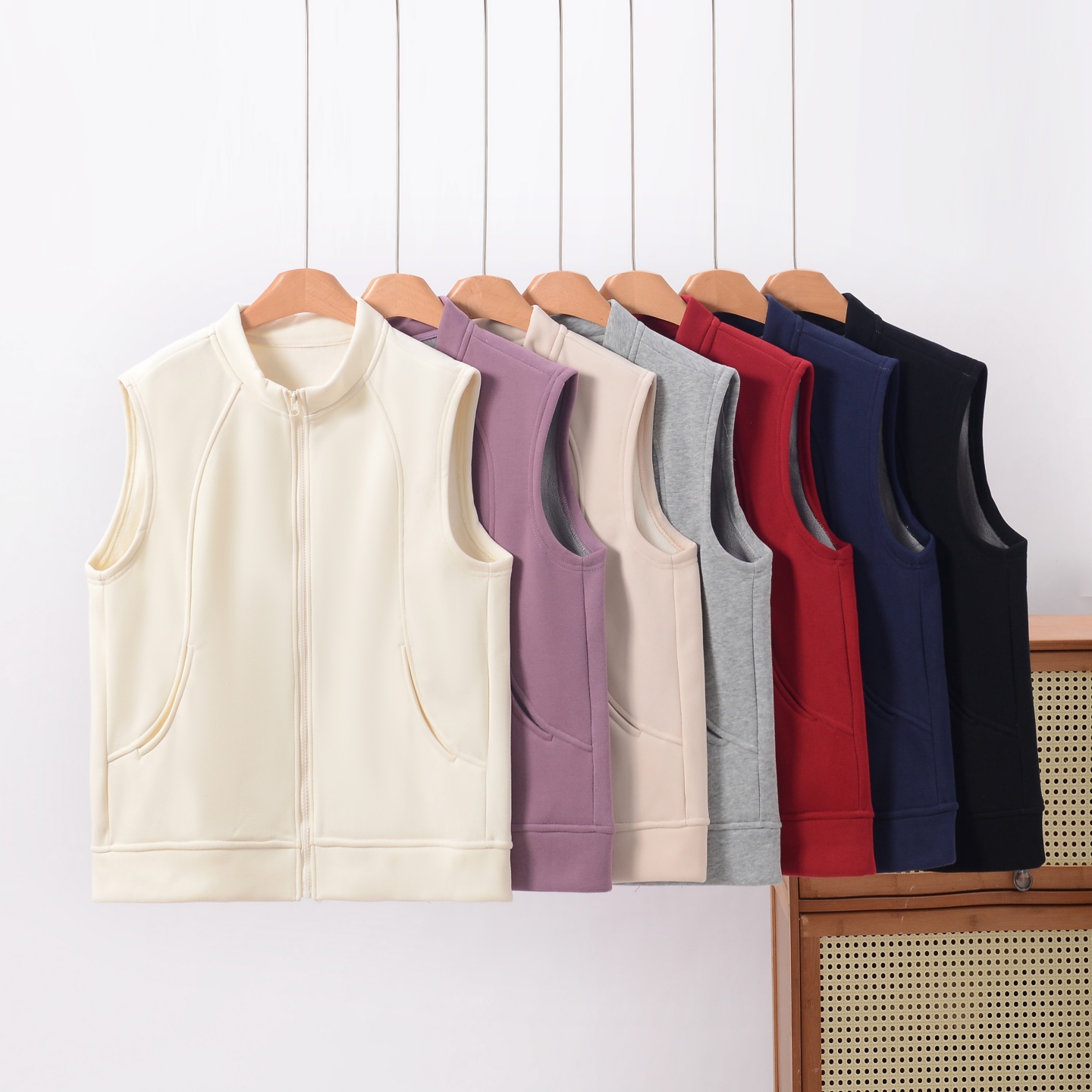 冬季加绒保暖马甲外套