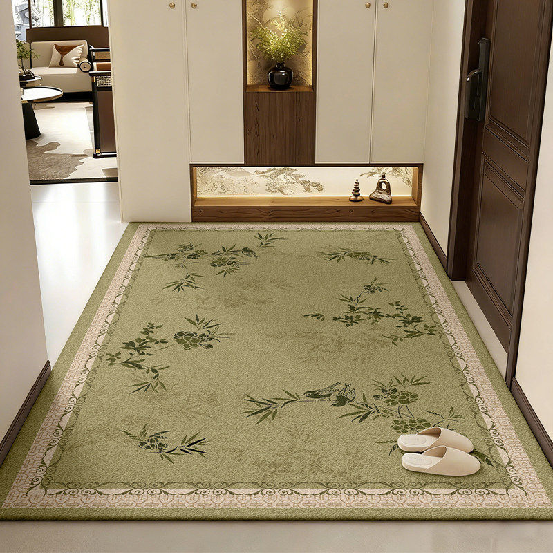 新中式入户门地垫进门门垫门口玄关防滑脚踏垫高级感除尘耐脏地毯,居家布艺,入户地垫,淘宝优惠券,粉丝福利购,淘宝优惠卷