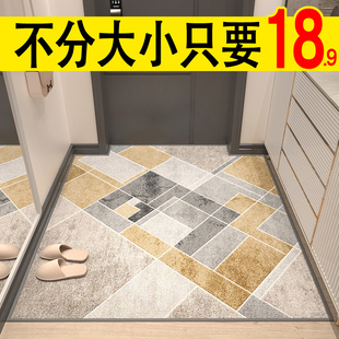 轻奢现代家用进门口地垫入户门垫防滑脚垫子门厅客厅踩脚地毯定制