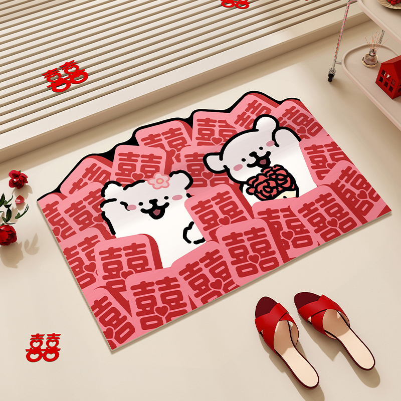 结婚浴室地垫硅藻泥防滑吸水软