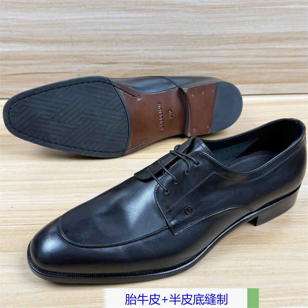 44码男鞋春季新款英伦男士商务正装半皮底皮鞋真皮男款休闲鞋子潮
