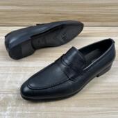 子一脚蹬乐福鞋 零售5980 真皮大底春秋鞋 商务休闲男士 高档鹿皮鞋