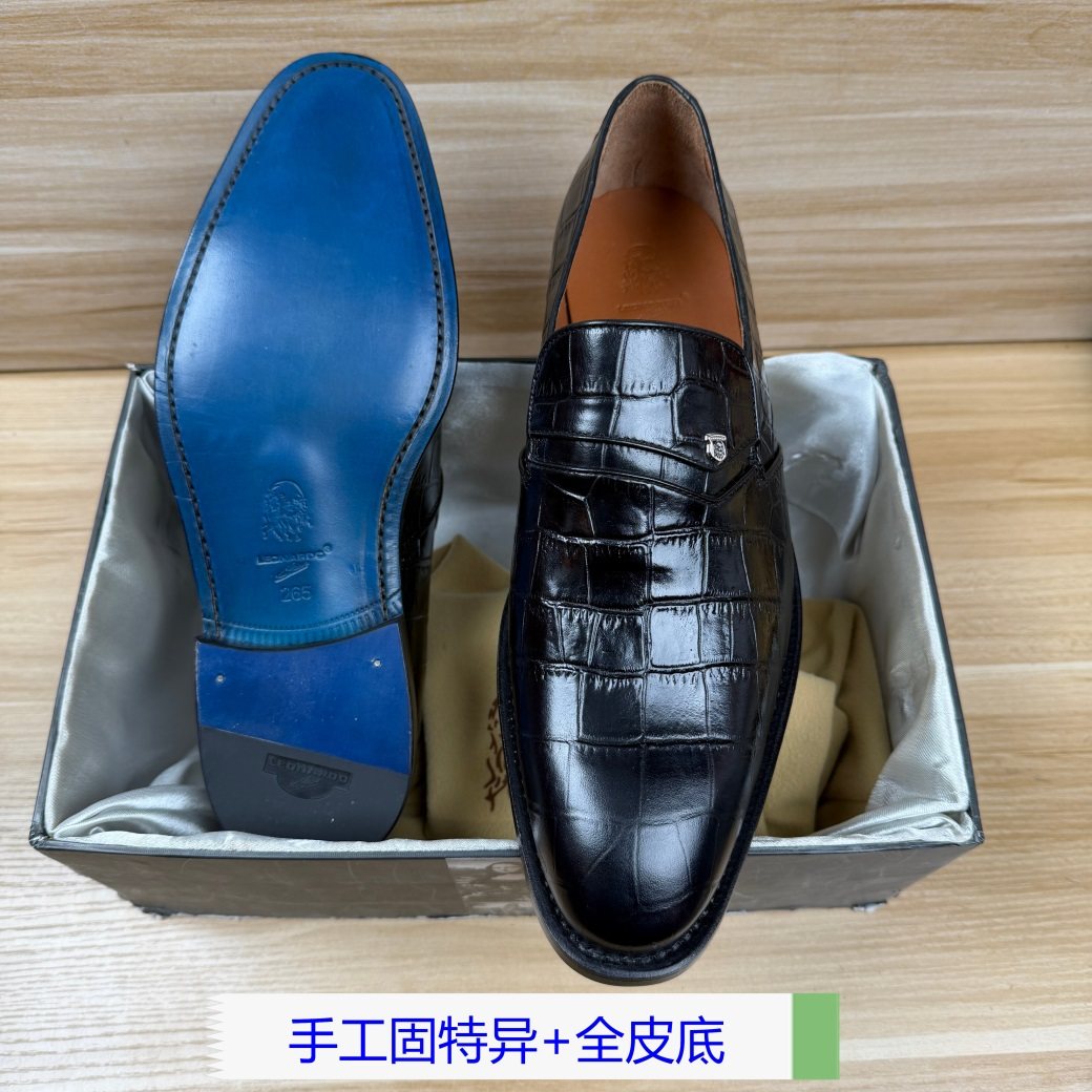 43码男士轻奢高档皮鞋真皮鳄鱼纹商务中年爸爸鞋正装休闲乐福鞋,女鞋,乐福鞋（豆豆鞋）,淘宝优惠券,粉丝福利购,淘宝优惠卷