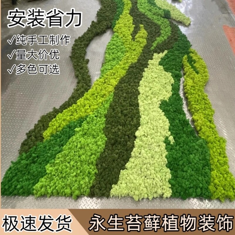 永生苔藓盒装花材植物造景墙苔藓diy手工花材墙面装饰