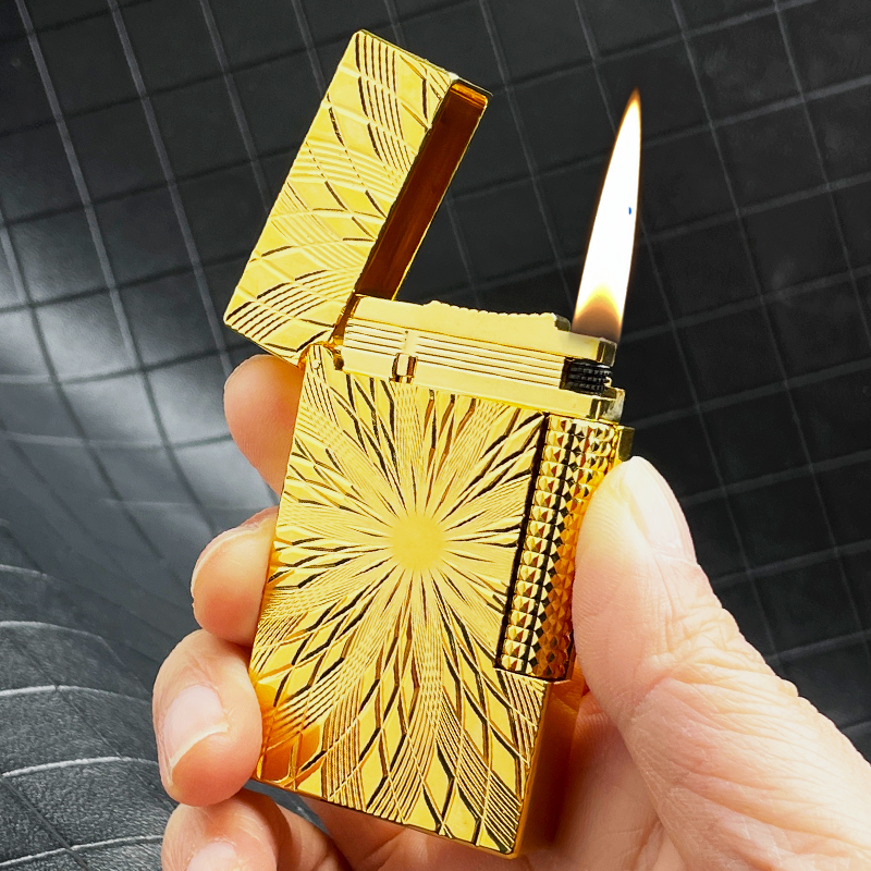 calories钢音朗声侧滑气体打火机