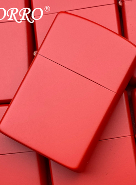 ZORRO佐罗防风红色煤油款打火机复古正品定制生日礼物送男友老式