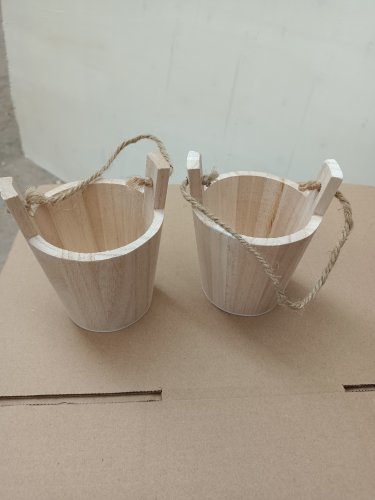 原木色迷你版小水桶 拍摄道具 收纳置物 可收纳 桌面整理