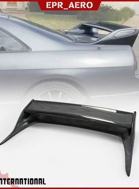 日系战神GTR SkylineR33改装原厂OE款碳纤维尾翼替换升级无损改款