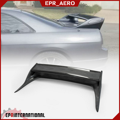 日系战神GTR SkylineR33改装原厂OE款碳纤维尾翼替换升级无损改款