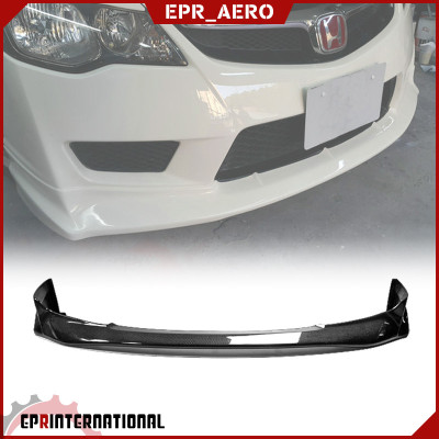 适用于八代思域Civic FD2 Js款碳纤维改装前唇小包围前铲下巴加装