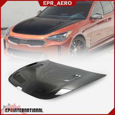 适用于起亚KIA Stinger斯汀格 K8毒刺碳纤维改装机盖引擎盖车头盖