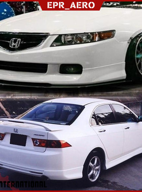 适用于本田雅阁 CL7 碳纤维MODULO款碳纤维前唇后唇前后包围改装