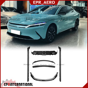 汉 PP塑料材质前唇侧裙全套包围改装 21款 适用于比亚迪BYD