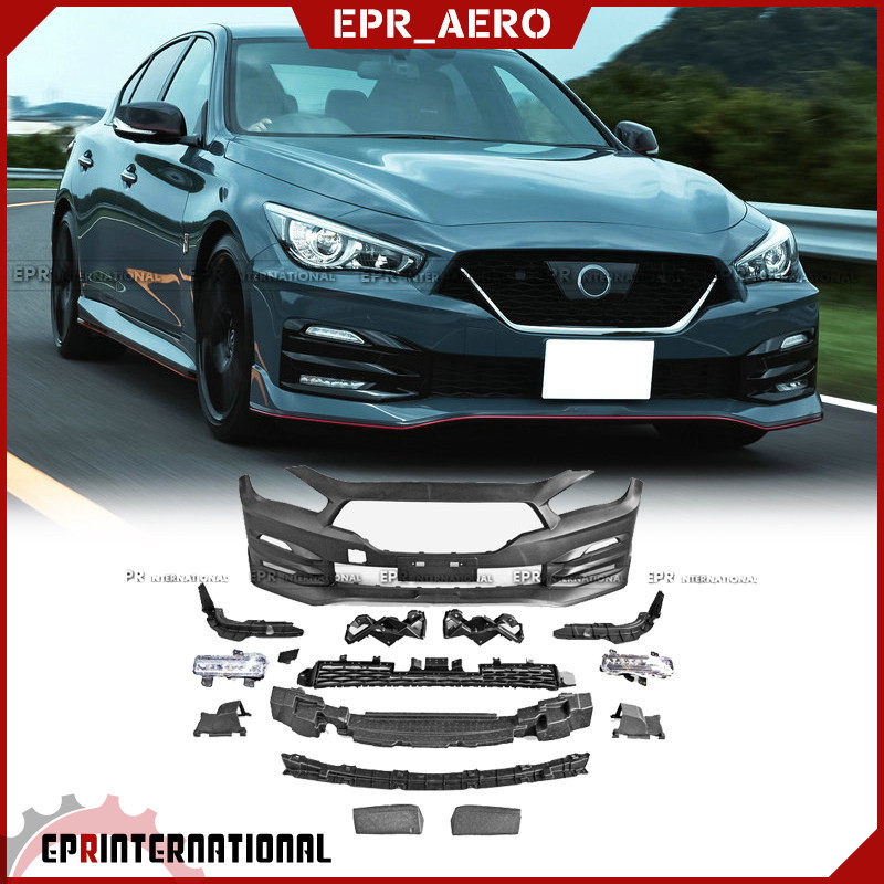 适用于日产 英菲尼迪 Q50 Nismo款PP材质前保险杠车头前脸包围