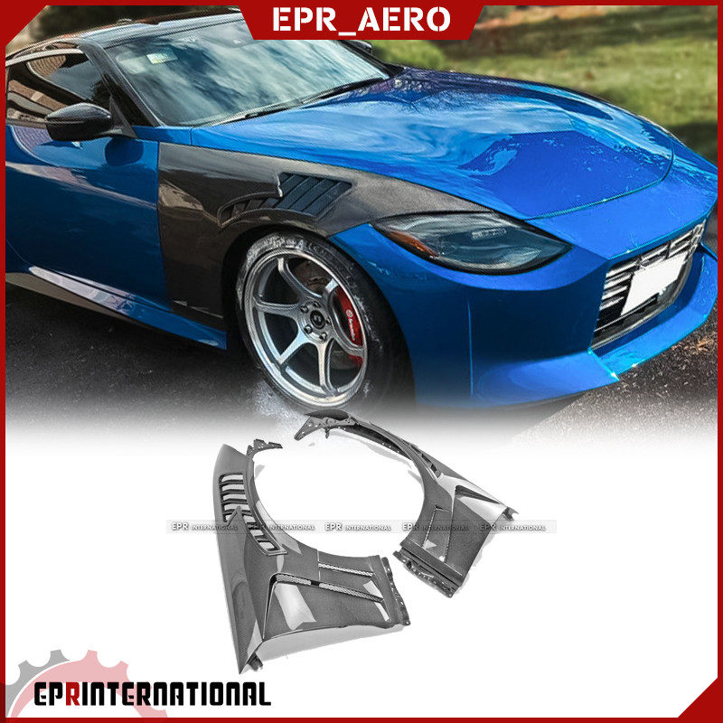 适用于日产400Z RZ34 EPA2款碳纤维叶子板翼子板开孔散热改装替换