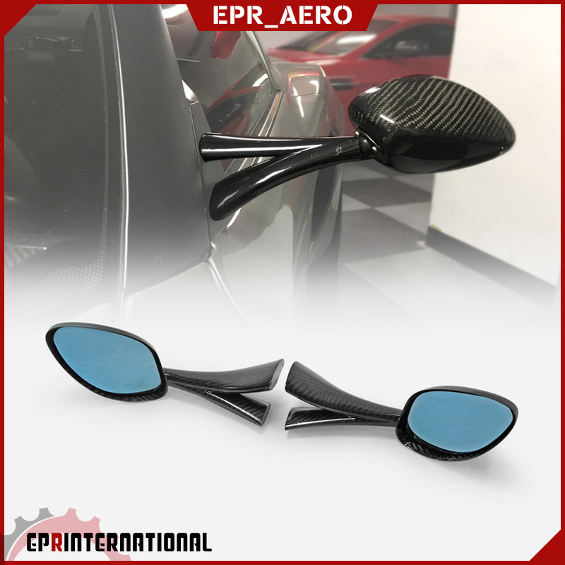 适用于路特斯Lotus Elise Exige 干碳纤维改装后视镜 替换 倒车镜