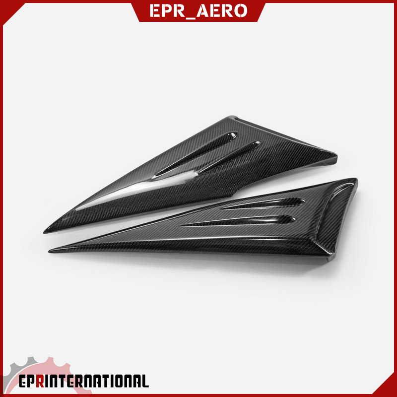 适用于2011-2018 丰田普锐斯Prius ZVW50 SKBL碳纤维侧窗鲨鱼风口