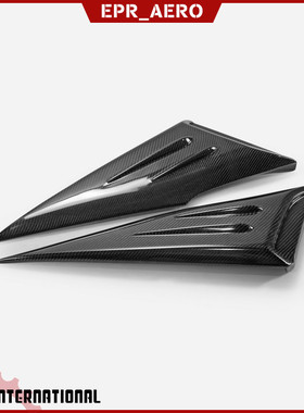 适用于2011-2018 丰田普锐斯Prius ZVW50 SKBL碳纤维侧窗鲨鱼风口