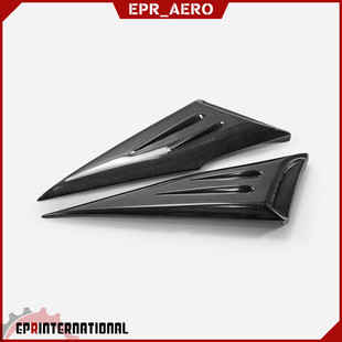 适用于2011-2018 丰田普锐斯Prius ZVW50 SKBL碳纤维侧窗鲨鱼风口