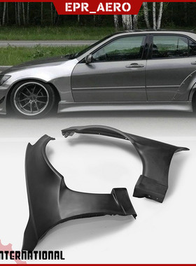 雷克凌志IS200 萨斯Altezza咬地鲨 EPA款宽体前叶子板 树脂头沙板