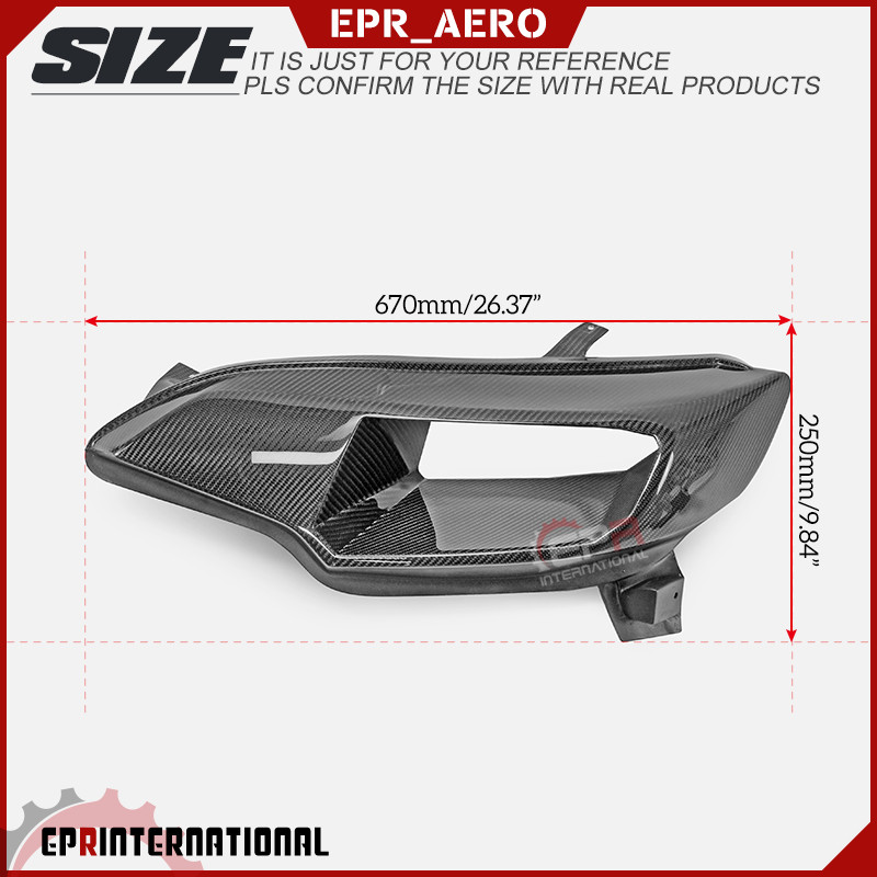 适用于本田14-18 Fit飞度 Jazz GK5 EPA碳纤维改装进气灯罩大灯罩