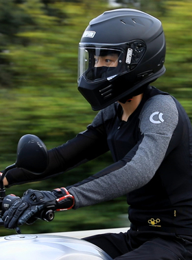 CC PROTECTORS摩托车春秋骑行服男护甲衣网眼透气机车服防摔护具