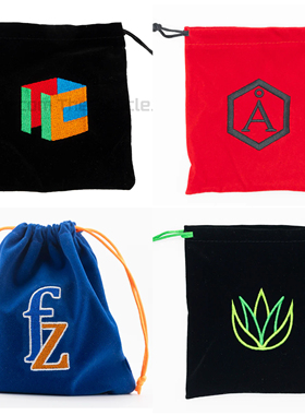 【Cubicle酷比科】官方魔方绒布袋 刺绣图案 多款式logo 魔方收纳