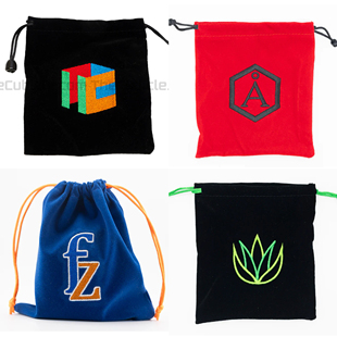 【Cubicle酷比科】官方魔方绒布袋 刺绣图案 多款式logo 魔方收纳
