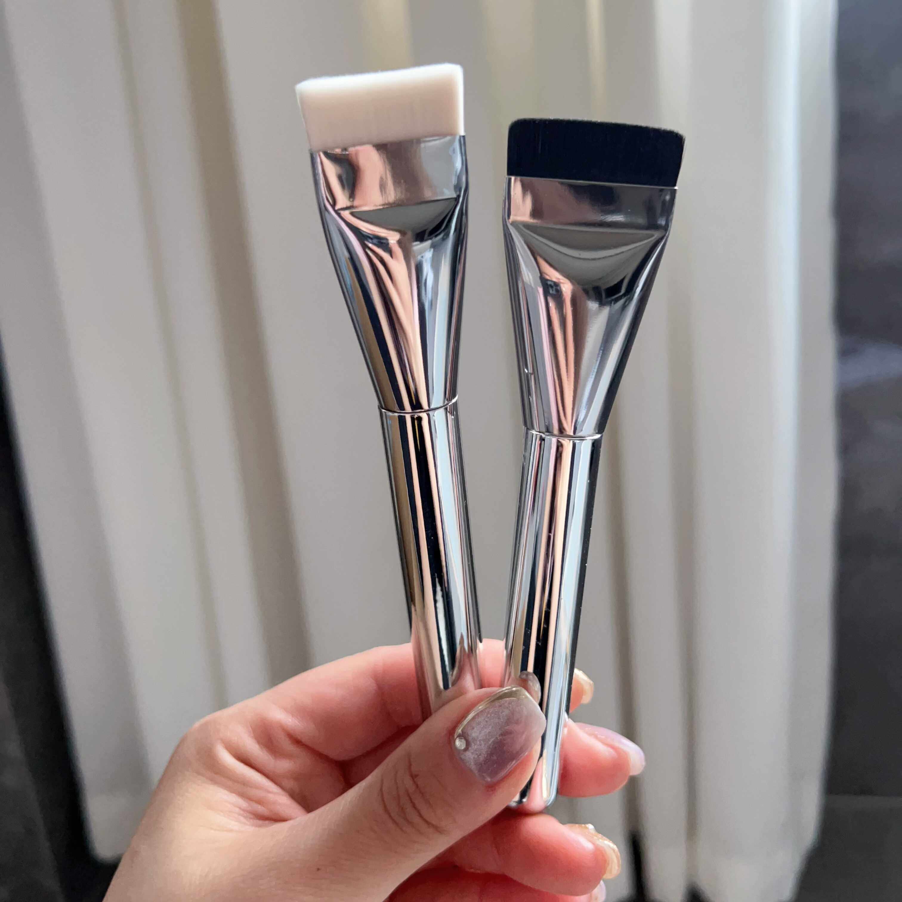 无痕wakemake款扁头一字型粉底刷