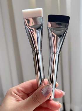 刷出无痕通透底妆平替wakemake款扁头粉底刷一字型无痕化妆刷