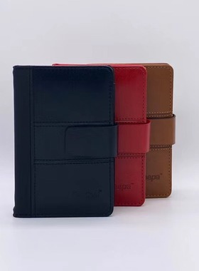 金派笔记本72k带扣皮面记事本厚迷你小号笔记本办公商务小日记本