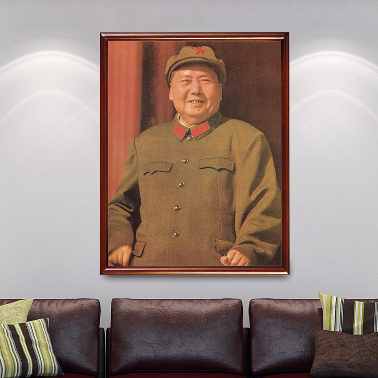 有框毛主席伟人大厅装饰画