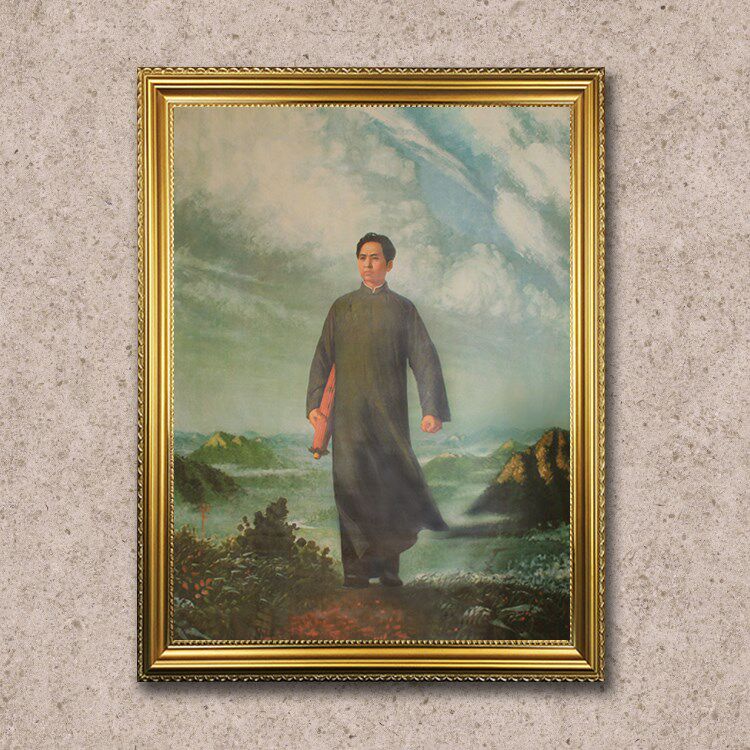 毛主席伟人全身玄关壁挂画