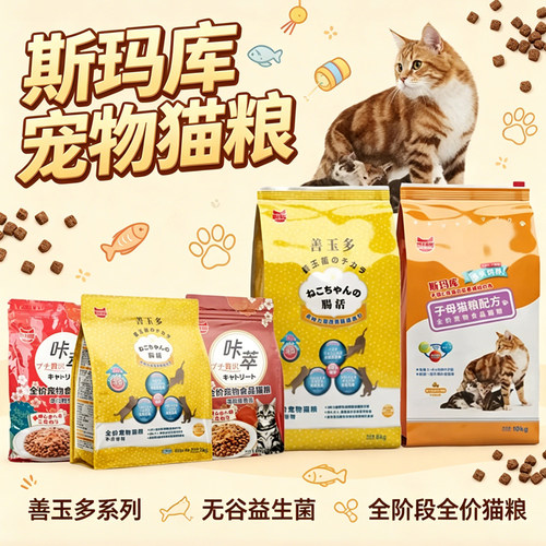 斯玛库善玉多咔萃宠物成幼猫通用