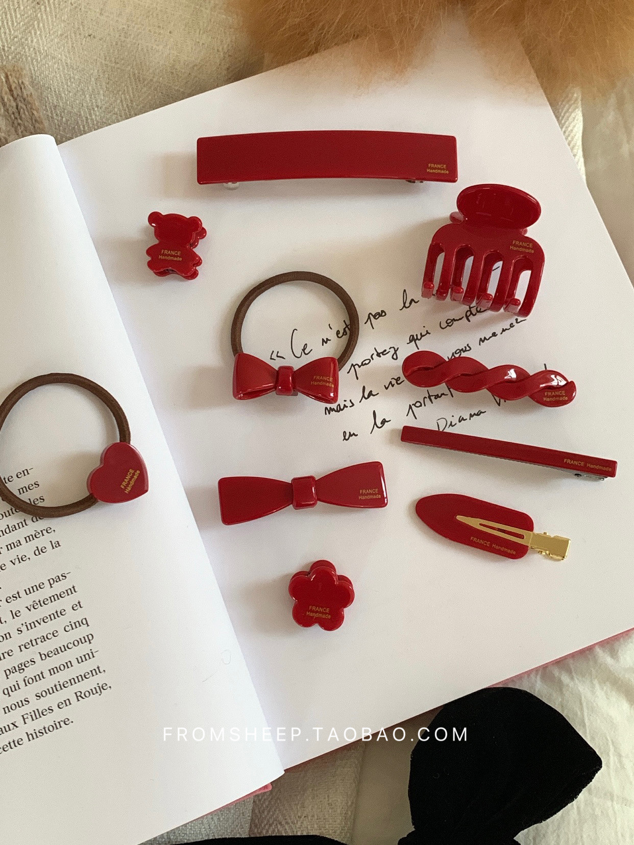 FromSheep韩国进口金标醋酸发饰