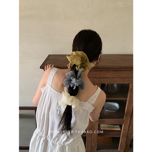 FromSheep 网纱头花发圈扎头绳发饰 韩国蝴蝶结大肠发圈女2025新款