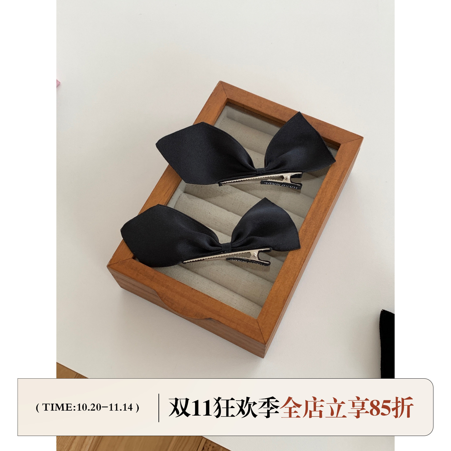 FromSheep甜美气质蝴蝶结鸭嘴夹