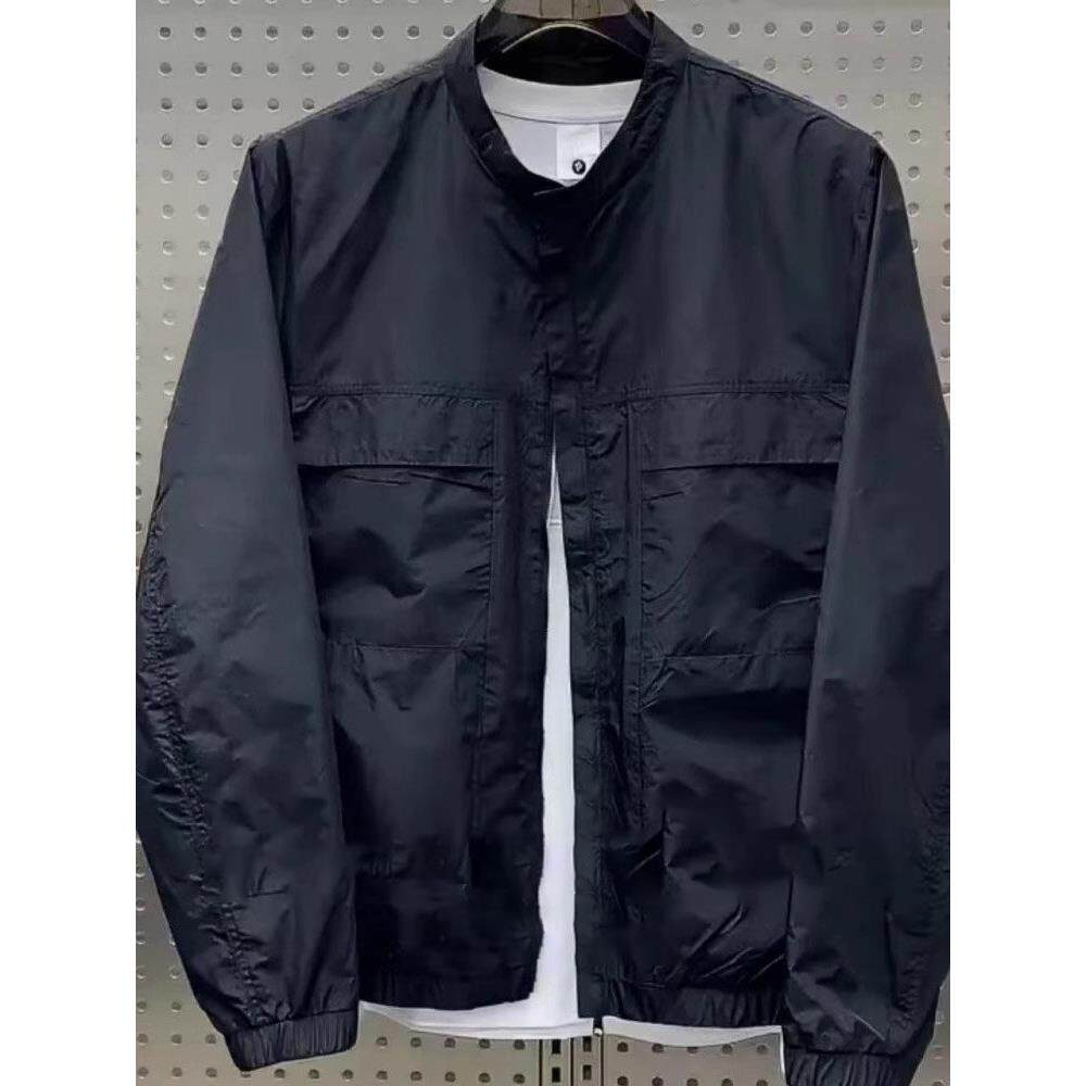 高端纯棉夹克外套男春秋薄款2025新款工装高端休闲秋季男士棒球服