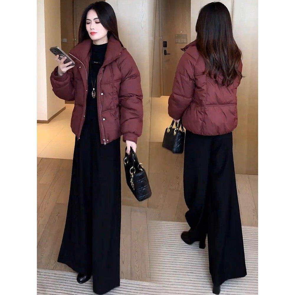 香港代购时尚短款棉服女冬季新款宽松保暖棉袄加厚面包服棉衣外套