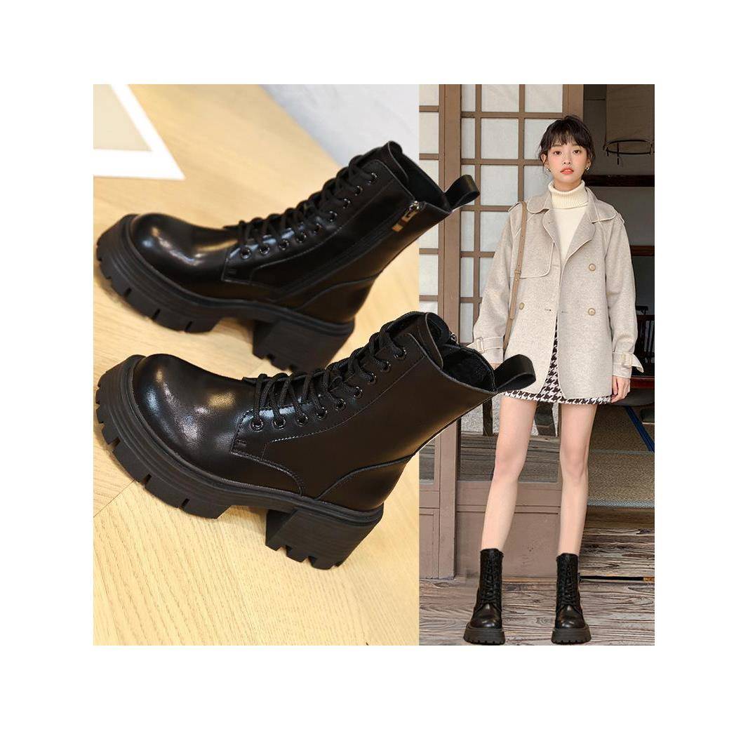 a·d·赫本~适合厚跟女士的真皮厚底英式靴和适合小个人的多用途