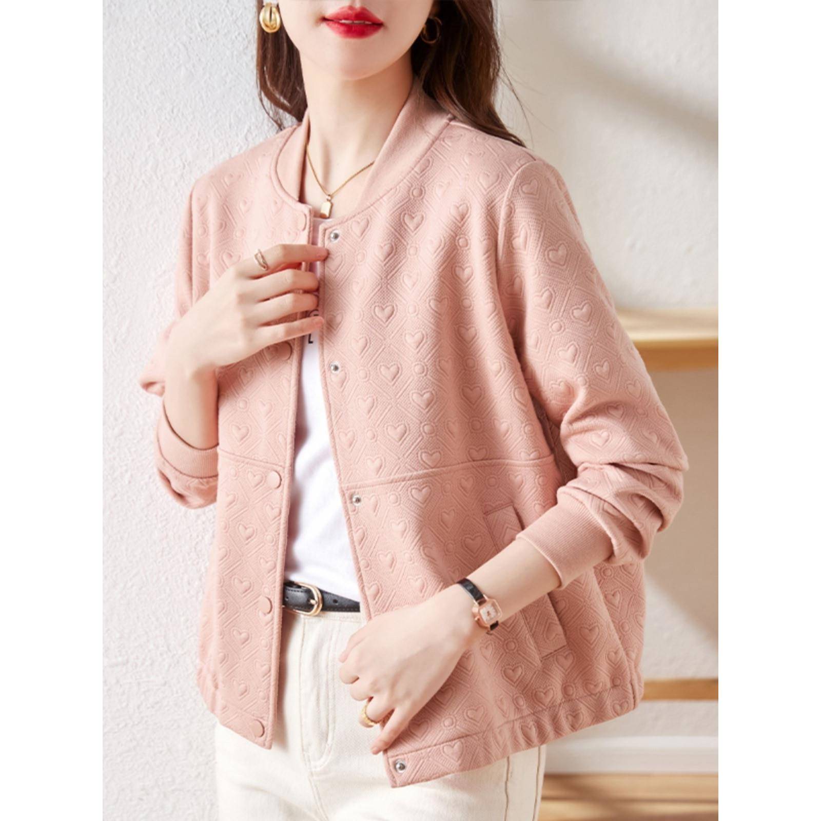 开衫卫衣外套女2025年春秋新款时尚妈妈洋气薄款棒球服女士上衣