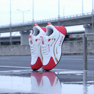 高档轻便男鞋春秋新款皮面防水防滑透气运动休闲鞋男士潮流旅游鞋