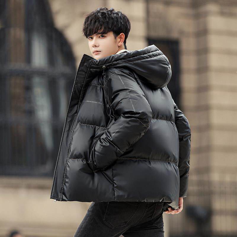 羽绒服男款冬季连帽2025新款短款轻薄潮牌潮流加厚男士白鸭绒外套