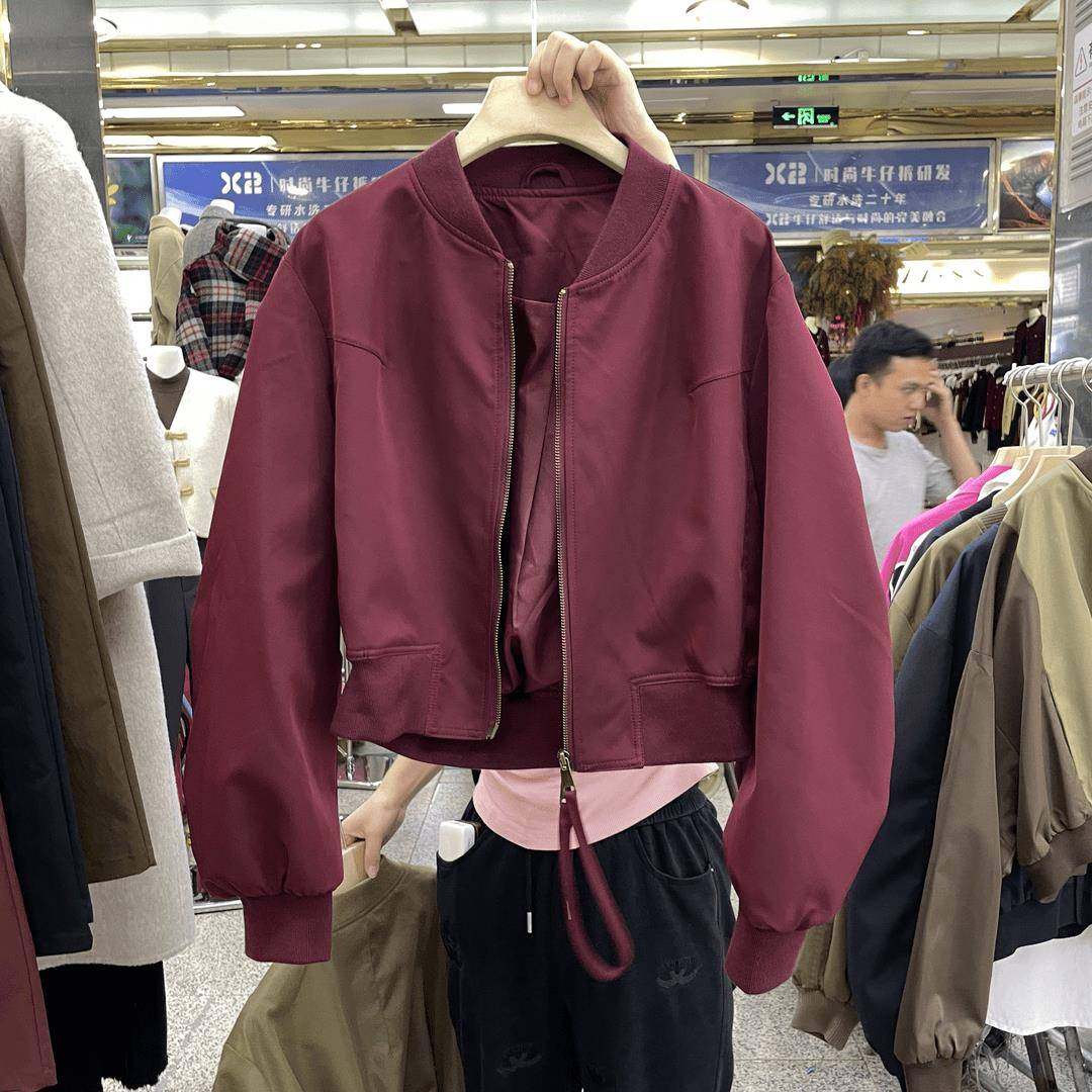 今年流行女装春秋款安哥拉红宽松休闲长袖外套女覆古小个子棒球服,女装/女士精品,短外套,淘宝优惠券,粉丝福利购,淘宝优惠卷