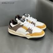 潮流百搭轻便软底 ELEGANT 新款 ROSE 拼色真皮透气运动休闲鞋 男鞋